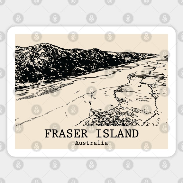 Fraser Island (K’gari) - Australia Sticker by Lakeric